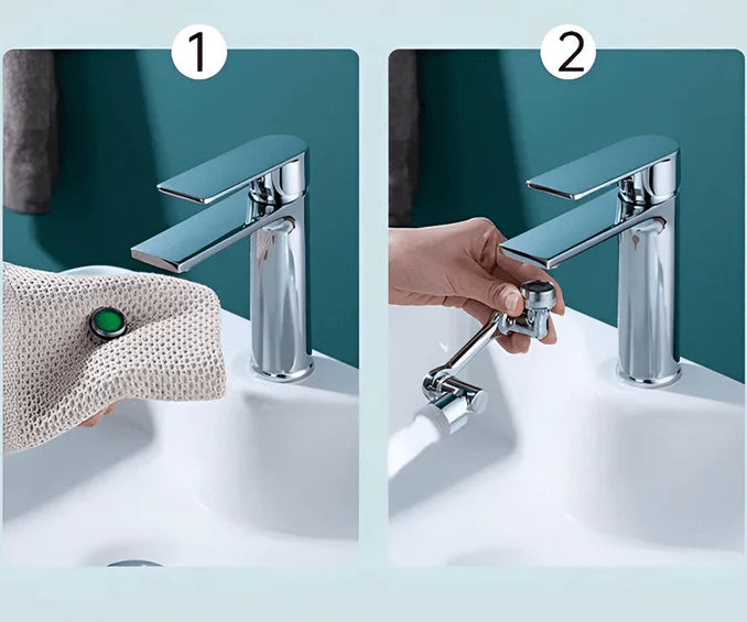 1 PCS tete de robinet rotative universal faucet robinet d'extension  multifonctionnel rotatif extension robinet lavabo
